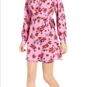 Pink floral dress